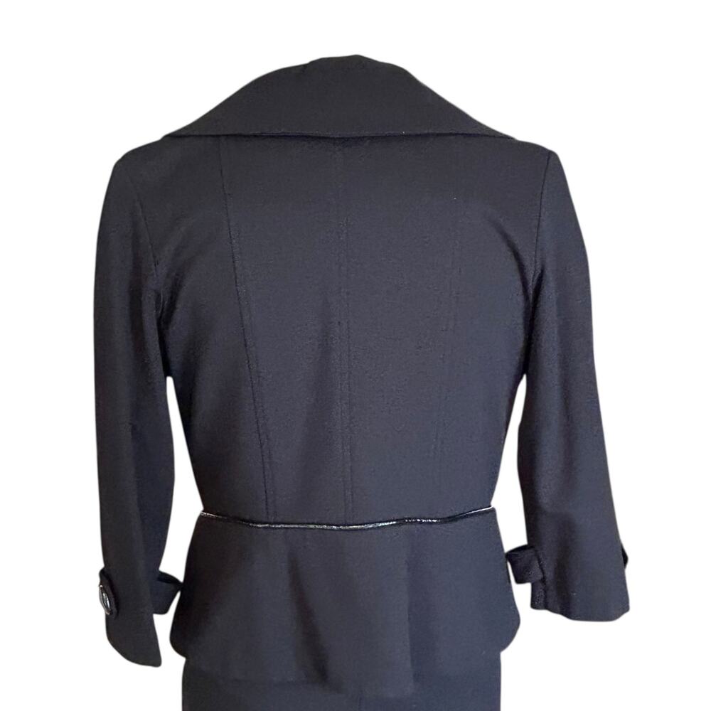 Vintage Cache Black Blazer Womens Sz Large Y2K Power Dressing Parisian Chic - Picture 3 of 16
